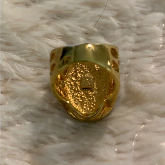 🩵 Turquoise Ring/Size 7/finely goldplated #A400 - Picture 4 of 6